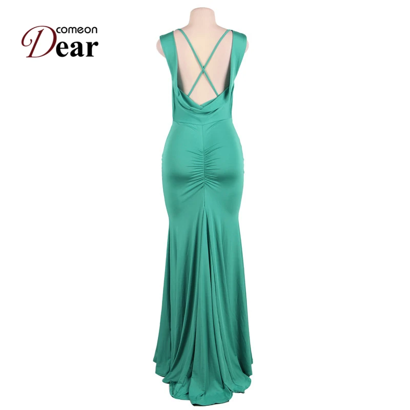 Comeondear/зеленое платье Русалочки женская одежда Vestido De Mujeres Overol VB1075 сексуальное с