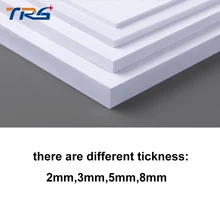 Teraysun 2 pçs/lote 300x400mm placa de espuma de PVC folha de plástico plana folha de placa de espuma de cor branca placa modelo