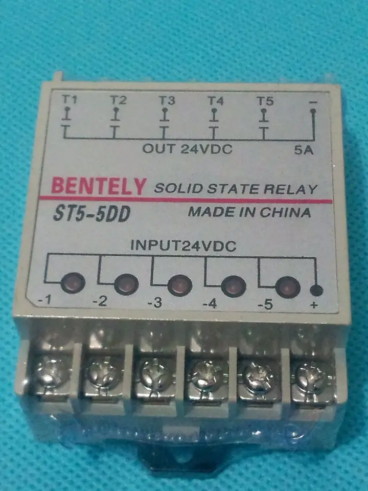

5DD 5 Channel Din rail SSR quintuplicate five input output 24VDC single phase DC solid state relay