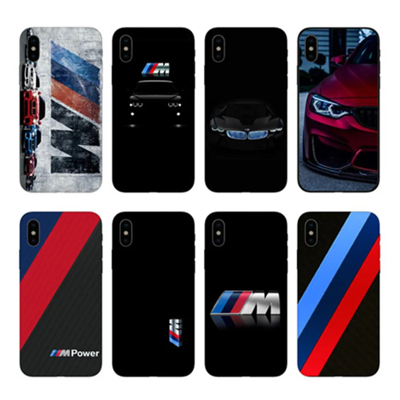 Koop BMW M Serie M3 M5 logotipo Para silm Telefooncontactpersoon Casos Tampa Para polegada Hard Coque Cover Case Voor iPhone 4 5 6 7 8 Plus X Xmax