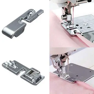 

New 1Pcs Rolled Hem Foot For Brother Janome Singer Silver Bernet Sewing Machine