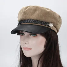 Весна, лето, осень военно-Кепки Для женщин Акриловые стразы с плоским основанием, армия шляпу с новомодном стиле студенческие армейские кепки бейсбольная кепка, мужские и женские бейсбольные кепки