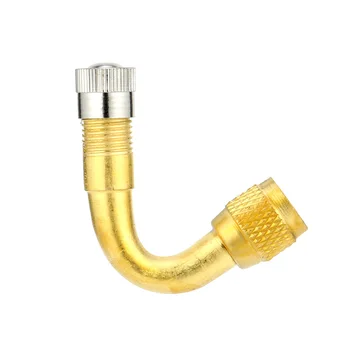 

45/90 Degree Angle Brass Air Tyre Valve Schrader r Valve Stem with Extension Adapter Air Tyre Valve Stem Extender Tire Accessory