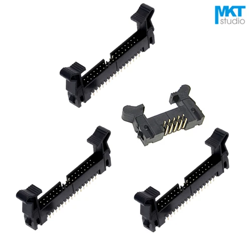 

100Pcs 50P 2.0mm Pitch DC2 Male IDC Connector Socket Header ISP JTAG With Hook Horn 2x25P