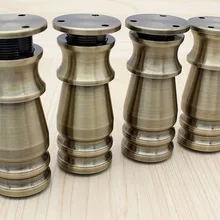 4 шт. Алюминий деревянные ножки для мебели 8/10/12/15 см Высота шкафы столы-стулья диванные ножки с нескользящей резиновой подошве