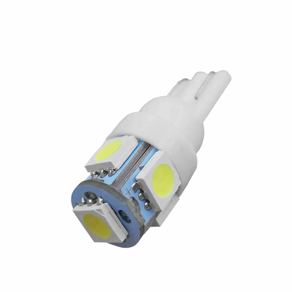 10 шт. Автомобильные светодиодные лампы T10 13 SMD5 5050 W5W 194 168|Сигнальная лампа| |