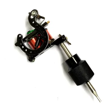

HANDMADE PRO Jazz liner TATTOO MACHINE GUN 10-WRAP COIL with Grenade grip tip wood box