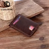 Hot Sale Genuine Leather Vintage Men's Brand Luxury Wallet Short Slim Male Purses Money Clip Credit Card Wallets for Men  PJ030 ► Photo 2/6