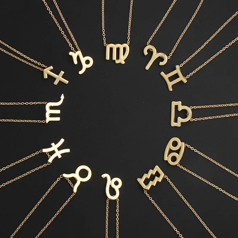 12 Созвездие зодиакальная подвеска телец ожерелье для женщин Знак зодиака ожерелье сделать открытку желаний счастливые уникальные ювелирные изделия для мамы