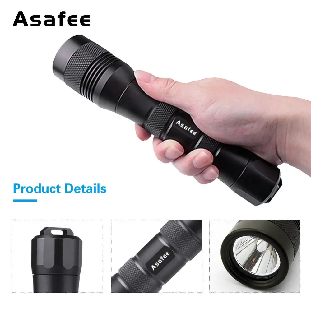 Professional Scuba Diving Flashlight Underwater Waterproof Torch XML L2 LED Dive Scuba Diving Light Underwater Flashlights