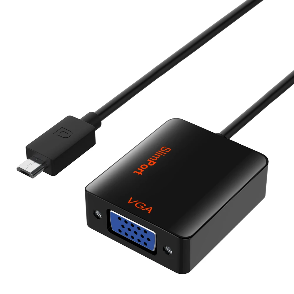 1080P Micro USB HDMI к VGA адаптер Мужской к Famale конвертер Кабель-адаптер Micro-USB мощность для samsung LG Xiaomi huawei