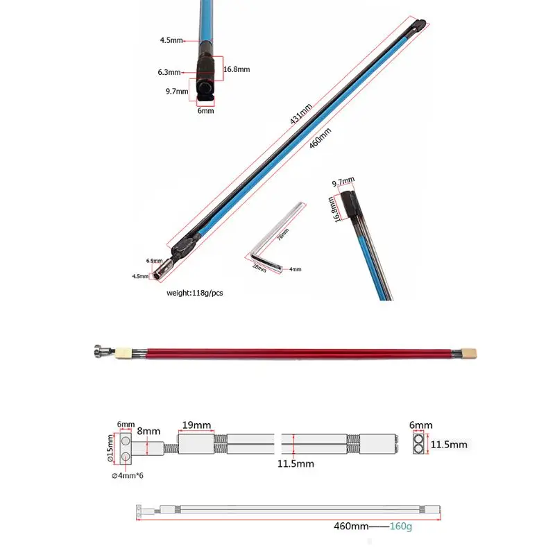 

Guitar Neck Truss Rod Adjustable 2 way 460mm For Acoustic Electric