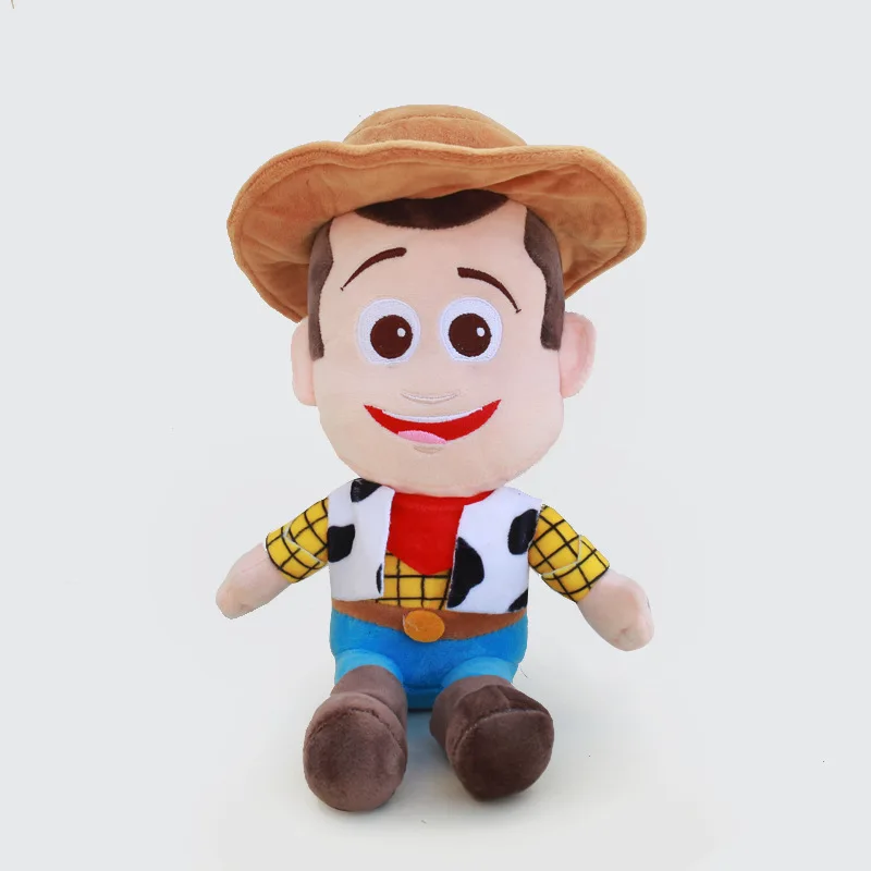 25cm 2pcs Toy Story 4 Woody Buzz Lightyear Plush Dolls Peluche Toys New Movie Cartoon Cosplay Gift for Children Kids