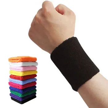 2 X Sport Pols Zweetbandjes Tennis Squash Badminton Polsband Gift Polsband Volleybal Polssteun Zweetband Pols