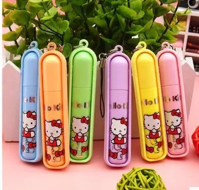 

6pcs/lot high quality HelloKitty fluorescent pen Hello Kitty 6 color fluorescent marker pen color pen highlighters