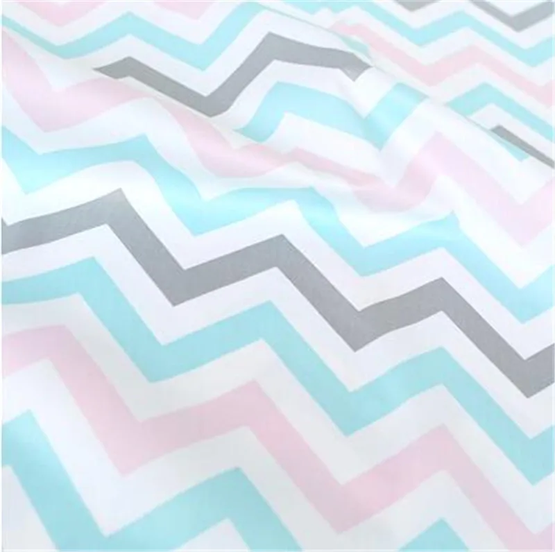 

Syunss White Back Wave Floral Print Cotton Fabric DIY Tissue Patchwork Telas Sewing Baby Toy Bedding Cloth Quilt Textile Tecido