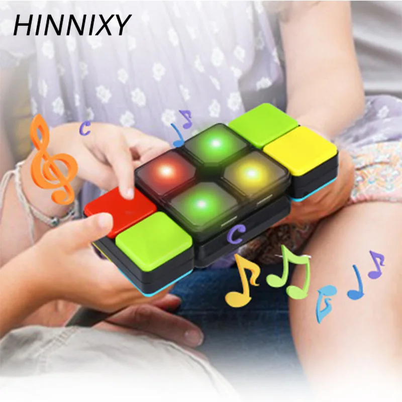  Hinnixy Magic Cube Night Lamp Intelligent Puzzle Electronic Music LED Toys Creative Changeable Game - 33034890671