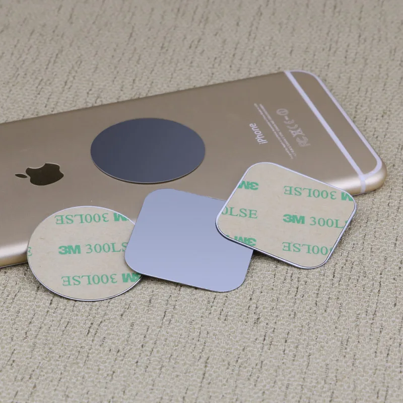 Metal Plate With Sticker Use For Magnetic Car Phone Holder Accessories Replacement Metal Plate iron sheet For Magnet Stand mobile stand for home