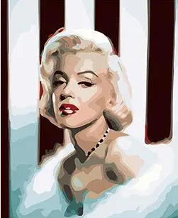 

MaHuaf-W1031 Famous Actresses Marilyn Monroe Painting By Numbers DIY Digital canvas painting Home Decor wall art in bedroom