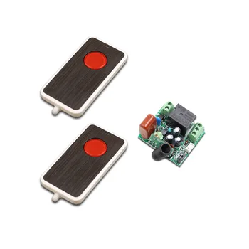 

Good Design Mini Smart Home Switch 220V 1CH 10A Wireless Remote Control Switch Relay Receiver+ 2 pcs Transmitter 315/433 MHZ