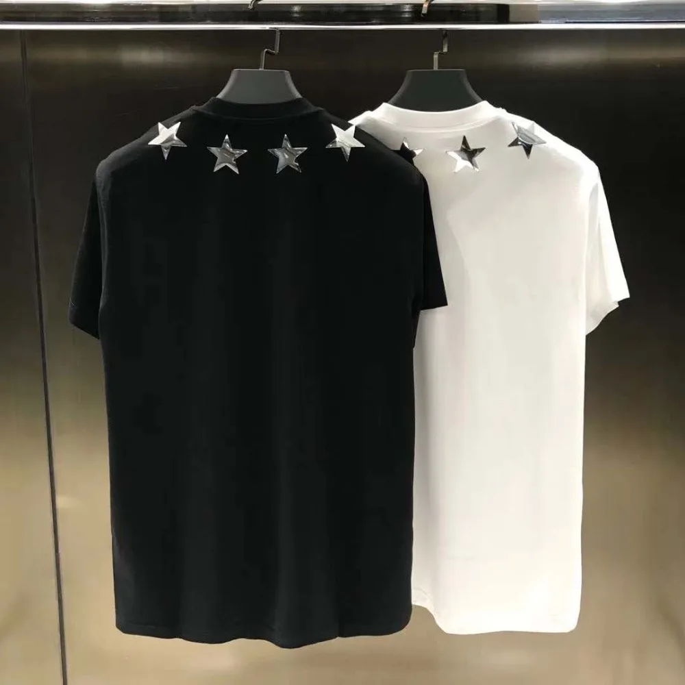 Осень 19fw новые модные футболки Звезда печати футболка для мужчин хлопок известный бренд одежда Топ Ретро