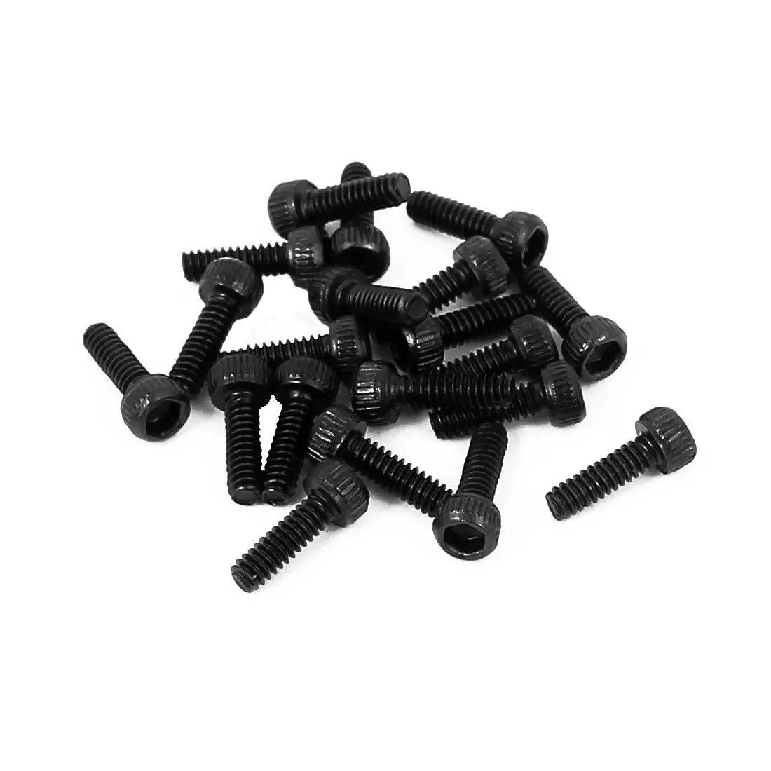 UXCELL M1.6X5mm Alloy Steel Hex Socket Head Knurled Cap Screw Bolt