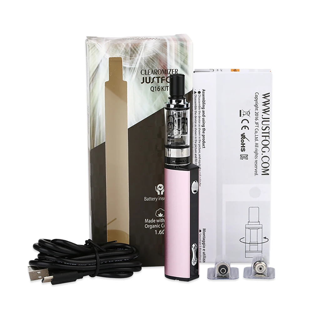 Günstige Pre auftrag l JUSTFOG Q16   JUSTFOG Q16 Pro Starter Kit mit 900mAh Batterie   1,9 ml Tank elektronische Zigarette Vape Kit Vs MINIFIT