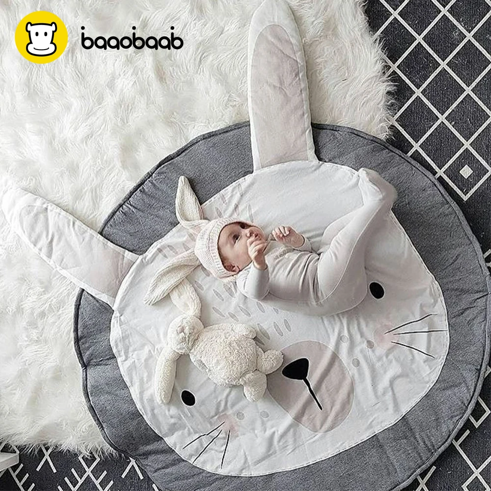 

BAAOBAAB PXD14 90CM Infant Newborn Toddler Baby Play Game Mats Round Carpet Rugs Cotton Cute Pattern Activity Blanket Unicorn