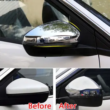 

Fit For Peugeot 3008 5008 2017 2018 2019 Chrome ABS Side Door Mirror Covers Cap Trim 2Pcs Accessories Car Styling Car-covers