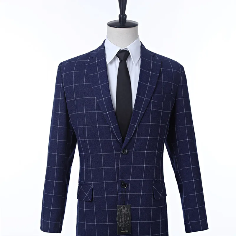 Мужские куртки мужские высокого качества из смесовой шерсти Модный Тонкий Блейзер мужская деловая официальная куртка на заказ размер