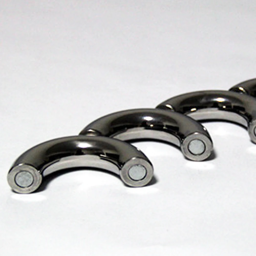 Heavy Duty Magnetic Stainless steel Ball Scrotum Stretchers metal Cock Ring For Big Men Delay Sex Toys2