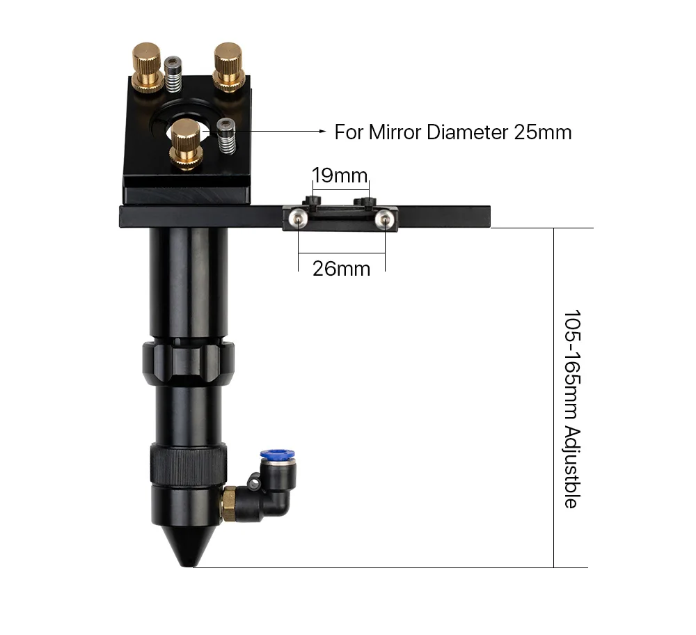 СО2 лазерная головка набор/зеркало и Фокус объектив интегративное крепление Houlder для лазерной гравировки резки