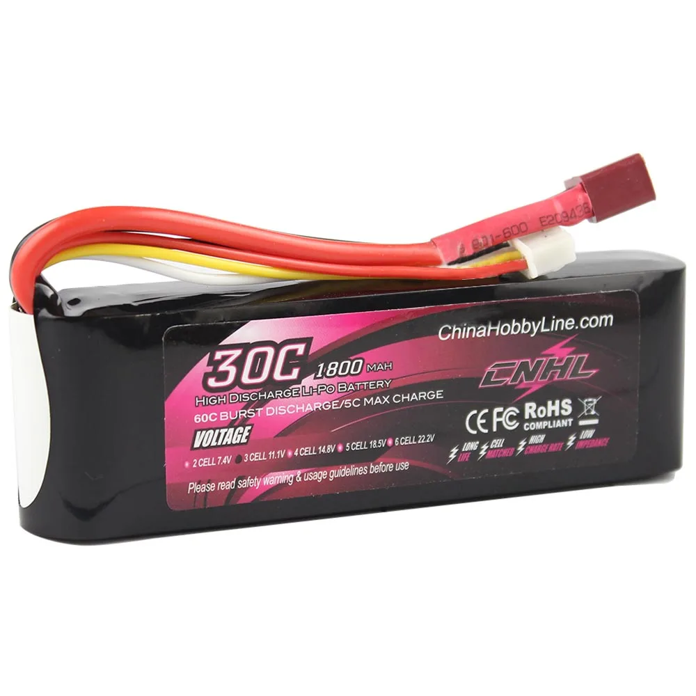 DLG 4S RC Lipo Battery 14.8V 3200mAh 20C - Dean's T Plug For Cars, Boats, Planes