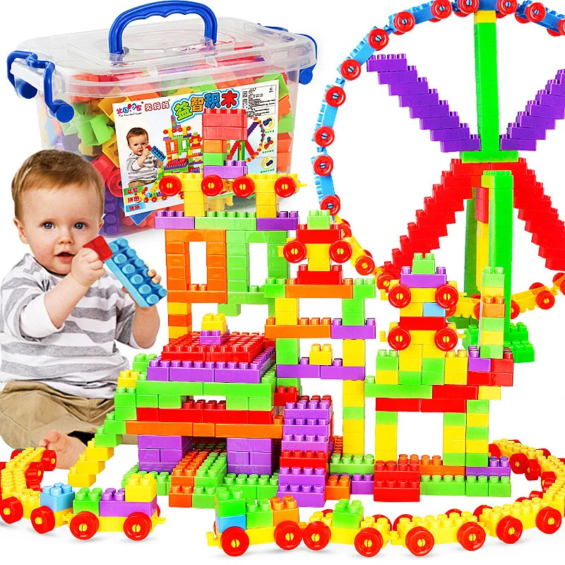 

AIFHI 80pcs/210pcs DIY Big Size Building Blocks Splicing Blocks Castle