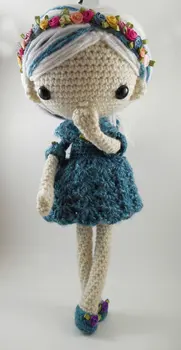 

Amigurumi Doll Crochet rattles girls baby rattle