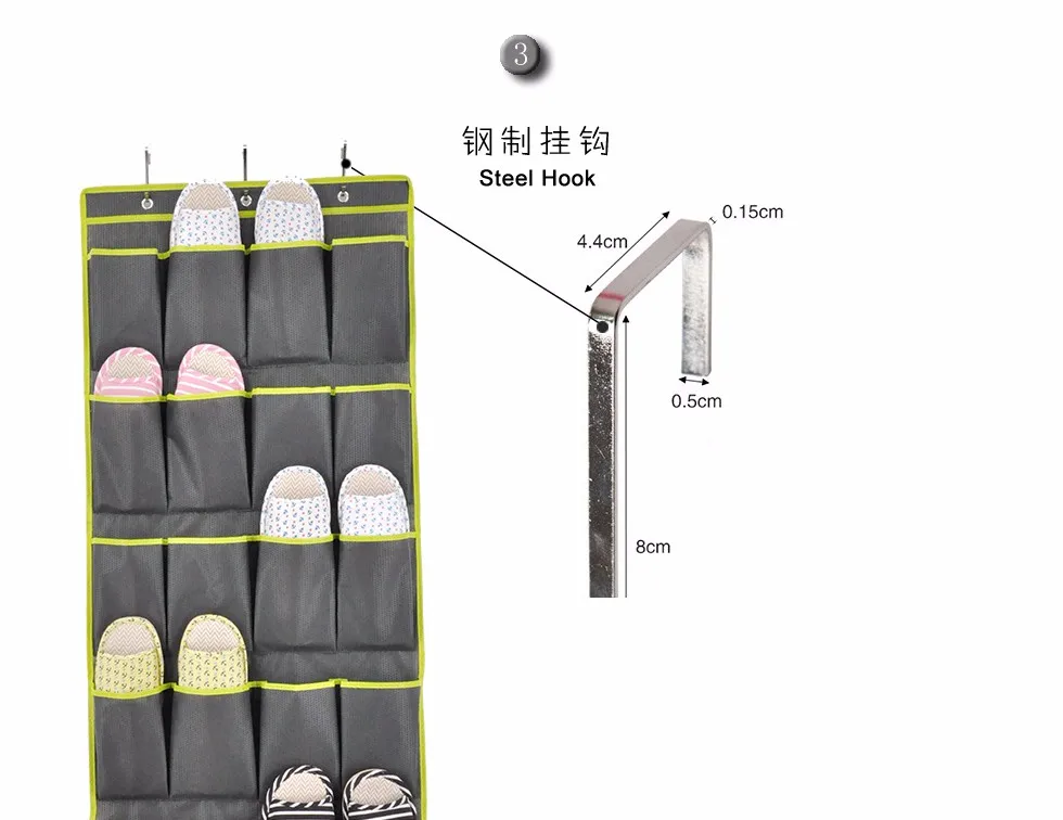 [Доступна Прямая поставка] органайзеры для обуви на дверь 24 кармана настенный органайзер для обуви и блок для хранения за дверью