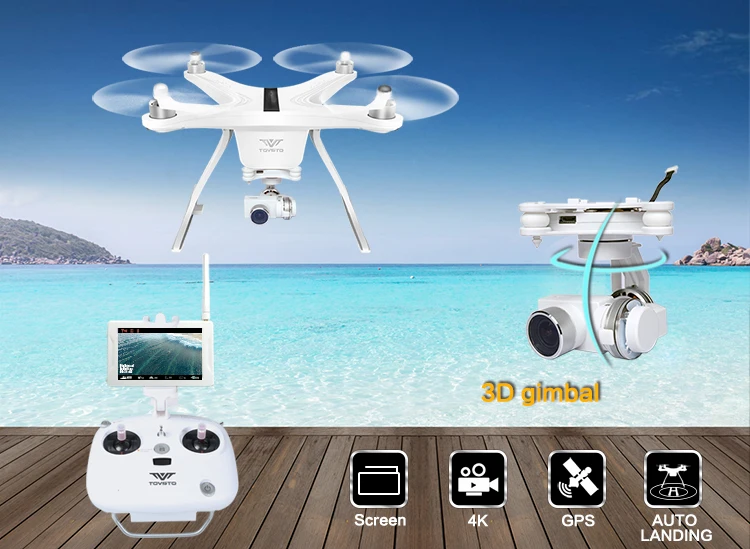 

Professional rc Drone 4K HD Camera 3 Axis Gimbal 8 channels 5.8GHz FPV monitor racing rc Quadcopter drone vs phantom 2 3 dobby