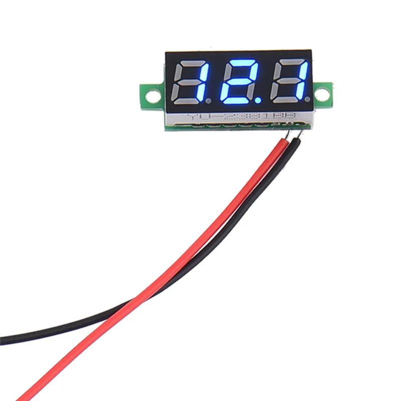 Цифровой вольтметр супер мини 4 цвета светодиодный 2 30 в пост. Тока|car voltmeter|battery