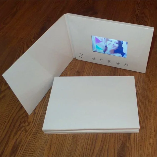 4.3inch Customized Printing Video Player Greeting Card Business and Invitation Brochure Sample Order