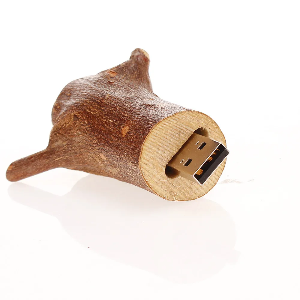 Новый USB флэш-накопитель из натурального дерева ветка usb карта памяти Флешка 2,0 4 ГБ 8 ГБ 16 ГБ 32 ГБ накопитель 64 ГБ 128 ГБ свадебный подарок