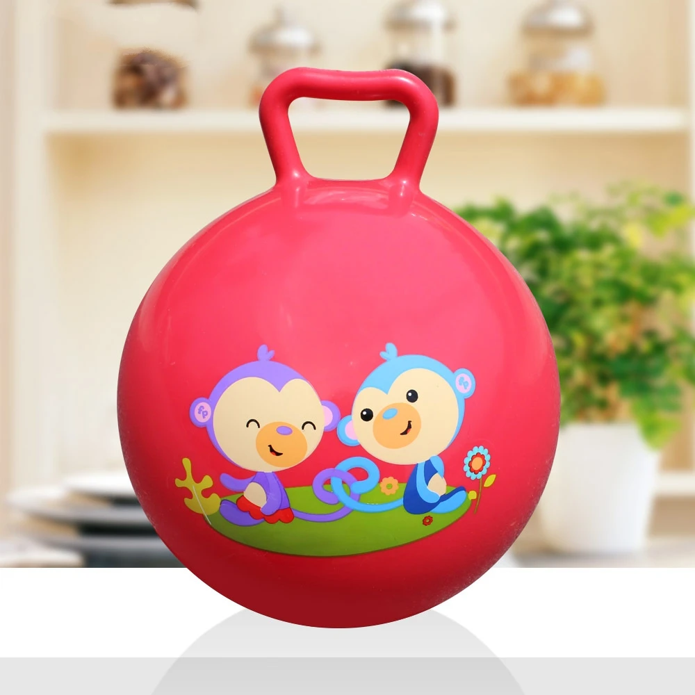1 шт. надувной прыгающий шар спортивная игрушка разноцветные Мультяшные животные развивающие игрушки мяч для детей игрушка 10 дюймов