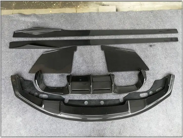 Спойлер для переднего и заднего бампера из углеродного волокна чехол диффузора