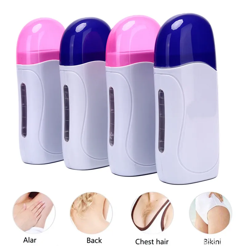 

2018 Hot JETTING Single Handheld Depilatory Wax Hair Removal Machine with EU/US Plug Portable Epilator Roll On Depilatory Heater