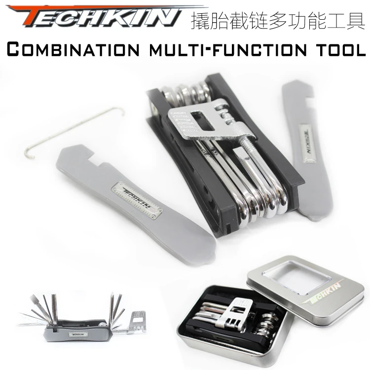 

Factory production of 40431TECHKIN13 with 1 tires and rod multi function tool for bicycle repair tools
