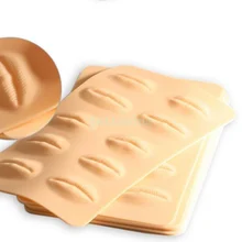 10 шт. из мягкой натуральной кожи чувство Силиконовые постоянного Макияж 3D губ практика кожи 24*14.5 см