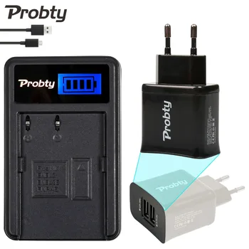 

Probty EN-EL3e EN EL3e ENEL3e LCD Battery Charger + 2 Port USB Plug For Nikon D700 D90 D80 D70 D50 D200 D100 D300S D700 D800