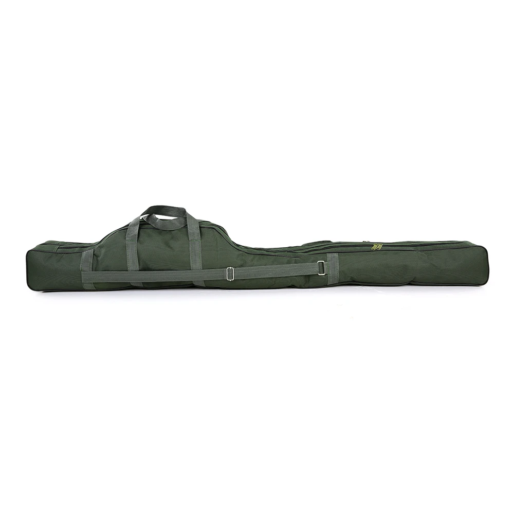 LEO сумки для удочек, холщовые инструменты для удочки, армейский зеленый мешок для рыболовных снастей, держатель 100/150 см, многофункциональные рыболовные сумки