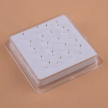 20 шт 2 мм простой шарик носа кольца Шпильки Бар кости пирсинг