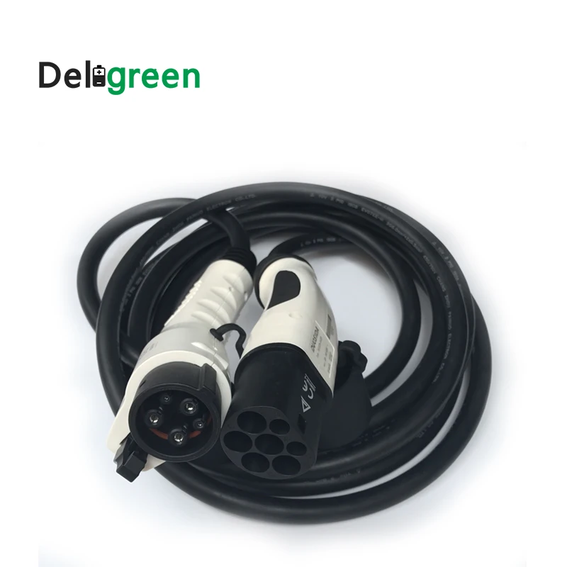 32A Type 1 to Type 2 IEC62196 J1772 DUOSIDA EV charging plug with 2M TUV/UL cables 32A Type 1 to Type 2 IEC62196 J1772 DUOSIDA EV charging plug with 2M TUV/UL cables