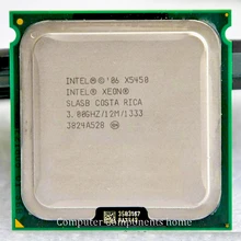 Close intel core 2 Quad Q9650 intel xeon X5450 Quad Core Server LGA 771 CPU with
